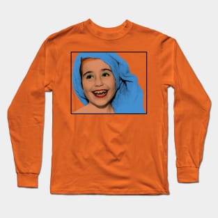 Young Girl Pop Art Long Sleeve T-Shirt